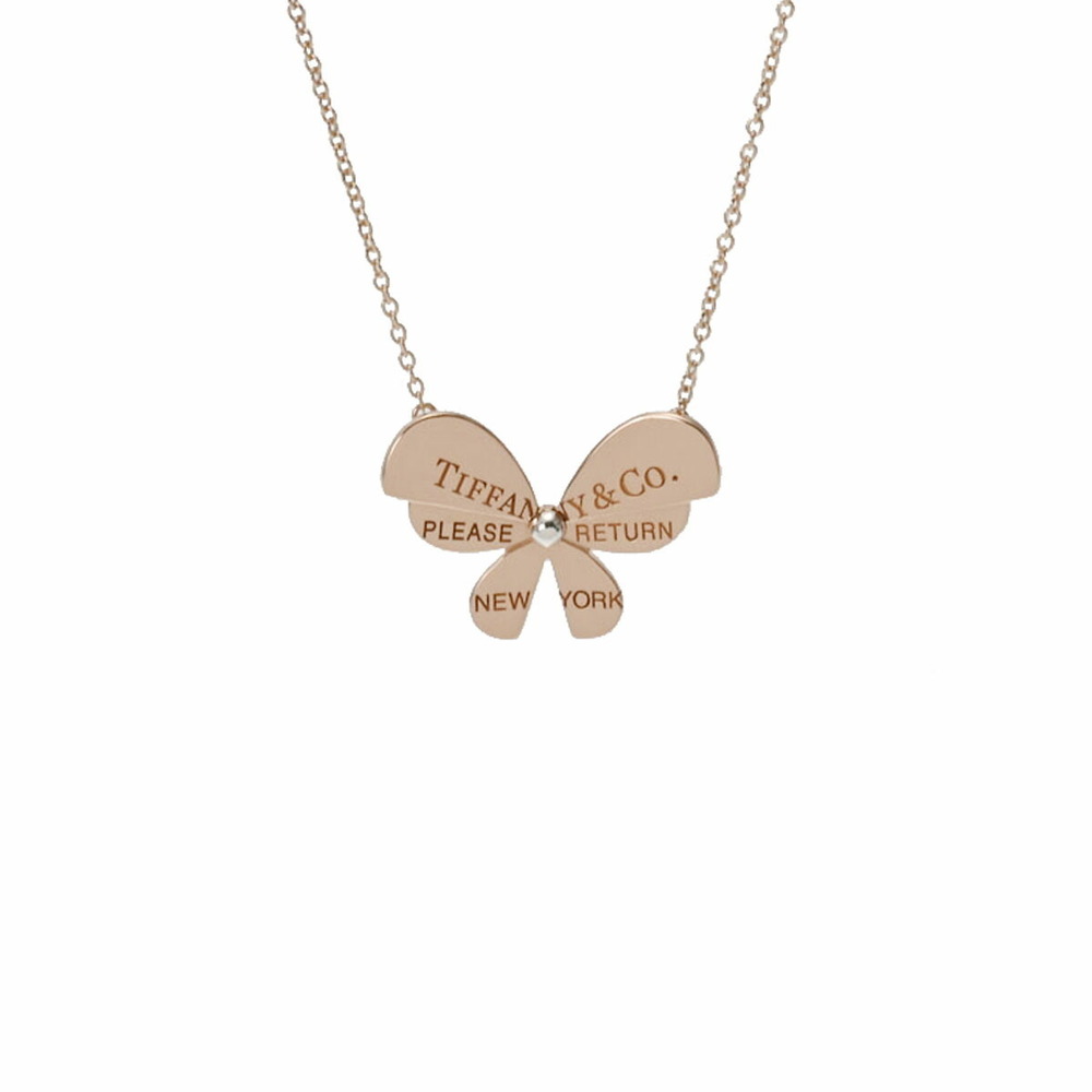 TIFFANY Return to Tiffany Love Bugs Pink Gold Silver Necklace